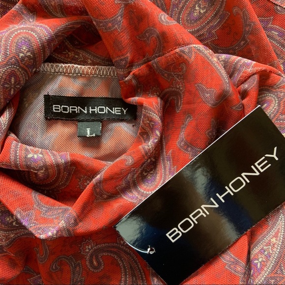 COPY - BORN HONEY | Paisley Sheer Mesh Bodysuit NWT - Picture 9 of 9